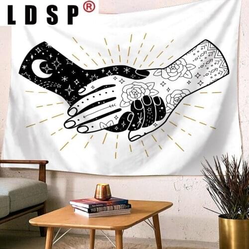 LDSP Hippie Tarot Abstract Tapestry Wall Hanging Carpet Beach Towel Background Cloth Blanket Yoga Mats Bedroom Dorm Home Decor