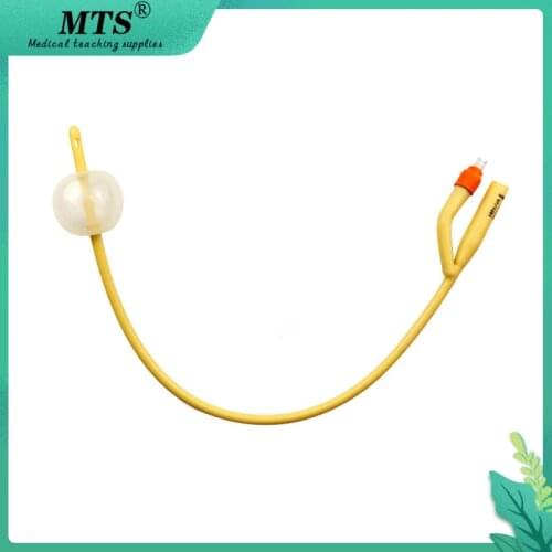 MTS 2way Silicone Coated Latex Foley Catheter medical disposable urinary catheter with Plastic Valve