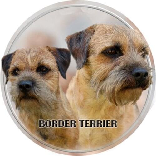 S40407# Various Sizes PVC Decal Border Terrier Dog Car Sticker For Bumper Rear Window Laptop Refrigerator Toilet