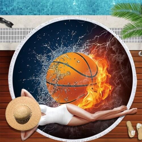 Football fire luxury beach towel Sea beach towel Fringed beach towel Round beach towel Large beach towel Towel beach Beach towel