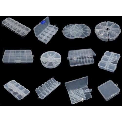 SP Adjustable 1-28 Grids Compartment Plastic Storage Box Jewelry Earring Bead Screw Holder Case Display Organizer Container