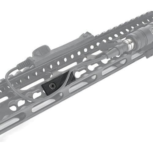 Tactical Rail Cover Nylon Handguard Flashlight Tail Pressure Switch Cable Management For M-Lok Keymod Airsoft Weapon Accessories