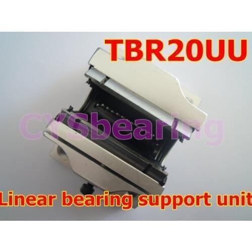 TBR20UU CNC Linear Ball Bearing Support Unit, linear motion ball slide unit for 20mm shaft
