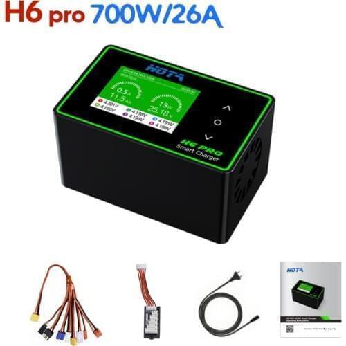 HOTA H6 Pro AC200W / DC700W 26A Smart Balanced High Power RC Charger for RC Drone Spare Parts