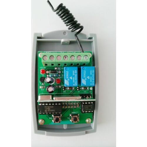 Universal 2 channel Wireless Garage Door 433MHZ DC12V/24V Rolling Code Receiver