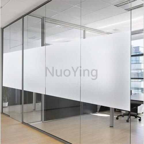 Window Waterproof Bathroom Toilet Decoration Sticky Glass Sticker Frosted Opaque Glass Window Film Privacy Glue
