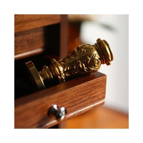 Retro Sealing Wax Stamp Handle Pen holder DIY Hobby Tools Seal Stamp Replace Handle Head Sealing Wax Bead Stamp Craft Gift