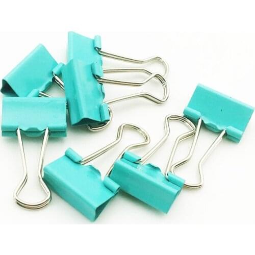 Green Mini Metal Paper Clips 15/19/25/32/41/51mm Colorful Candy Color Clip For Book Stationery School Office Supplies SC147