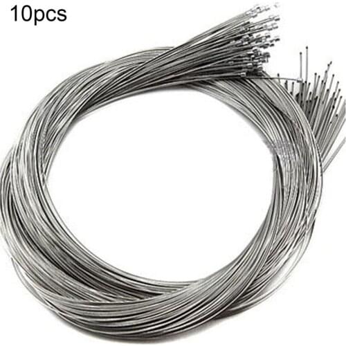 10pcs/set 2M MTB Bicycle Brake Line Bicycle Speed Line Fixed Gear Shifter Gear Brake Cable Set Core Inner Wire for MTB Road Bike