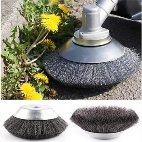 150mm/200mm Grass Trimmer Head Steel Wire Trimmer Head Grass Brush Cutter Dust Removal Weeding Plate For Lawn Mower 6"/8" Bowl