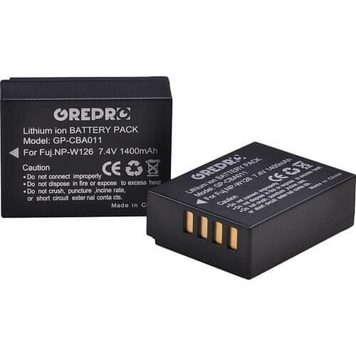 2pcs 1600mAh NP-W126 NP-W126s Battery for Fuji X100F XT20 XPro1 Pro2 XE1 XE2 XA1 XA2 XT2 XT10 XM1 XM2 XT1, NP W126 N W126s