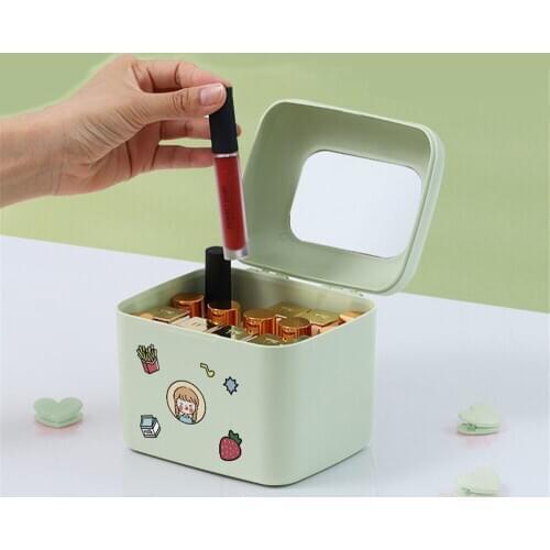 24 Grids Cute Lipstick Holder Makeup Organizer Storage Boxes Make Up Organizer Jewelry Box Display Stand Cosmetic Display Case