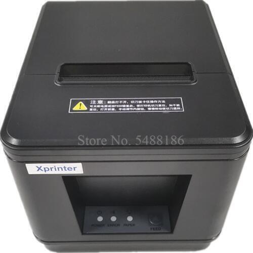 3" Bill Printer 80mm Thermal Ticket Receipt Printer with USB Port & Auto Cutter POS Terminal 160mm/s