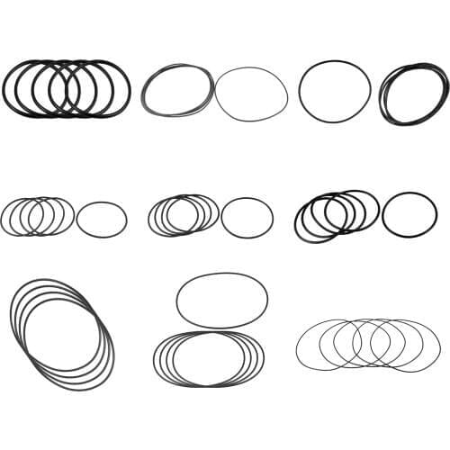 5 Pieces Flexible Rubber O-Rings Sealing Ring Black