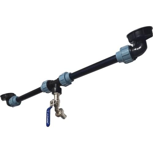 IBC Tank Tap Adapter IBC Tank Thread Faucet with 1 Tube and 2 Curved Connectors