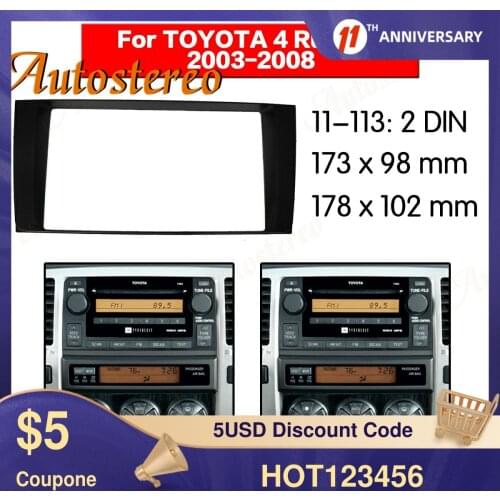 Car radio Frame Panel for Toyota 4 Runner 2003-2008 AutoStereo Panel kit CD Trim Installation Car Detector