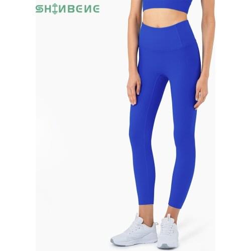 SHINBENE RIBBED High Waist Sport Gym Legging Yoga Pants Women Squat Proof No Camel Toe Workout Fitness Athletic Tights S-XL