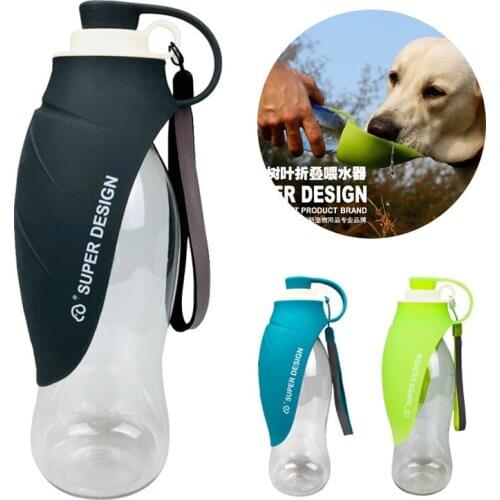 3 Colors Pet Dog Water Bottle Feeder Bowl Portable Water Food Bottle Pets Outdoor Travel Drinking Dog Bowls Water Bowl for Dogs