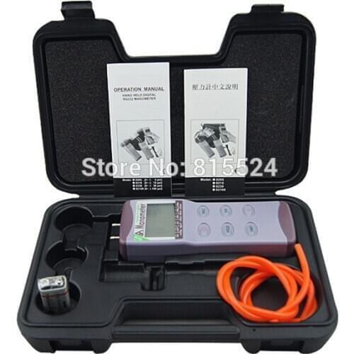AZ8230 Digital Pressure Meter, Differential Pressure Manometer Pressure Manometer Digital Meter Measuring Pressure 0~+/-30PSI