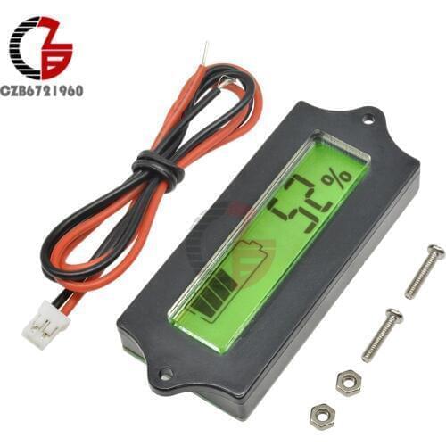 24V LCD Digital Battery Capacity Indicator Voltmeter Voltage Meter Lipo Lead Acid 18650 Lithium Battery Tester Analyzer Detector