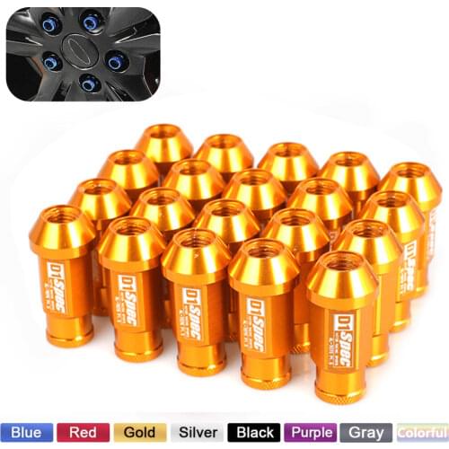 Billet Aluminum Racing Wheel Lug Nuts M12X1.5/M12X1.25 for Honda for Ford for Toyota 20pcs/set