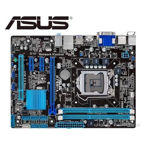 For ASUS B75M-A desktop motherboard LGA1155 DDR3 for I3 I5 I7 22/32nm cpu 16GB USB3.0 B75 used mainboard PC boards