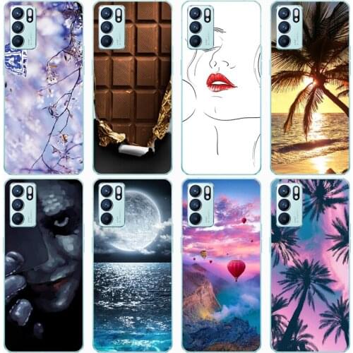 For OPPO Reno 6 for OPPO Reno 6 Pro Case Rose Wolf Cute Patterned Cover Soft Silicon Phone Case for OPPO Reno 6 Plus Top Quality