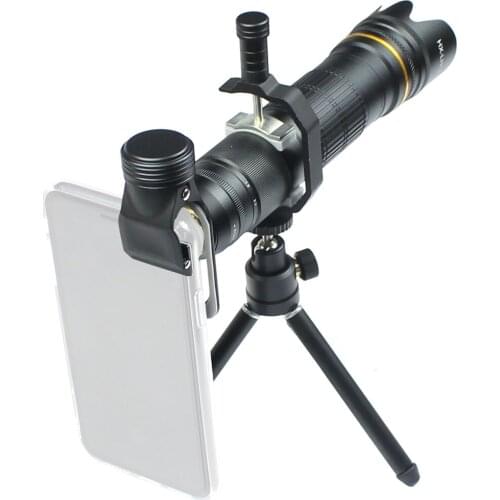 FCLUO 4K HD 15-36X Adjustable Optical Zoom Camera Lens Telephoto Lens w/ Tripod Remote for Phone Mobile Telescope External Part
