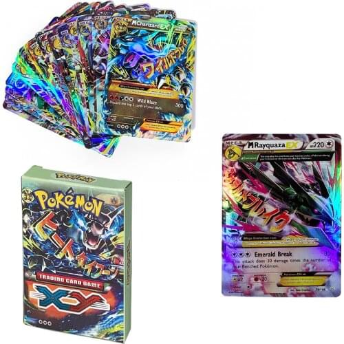 20Pcs Pokemon MEFA EX Best Selling Battle English Version Game Tag Team Shining Not repeating TOMY Pokémon Cards Battle Toys