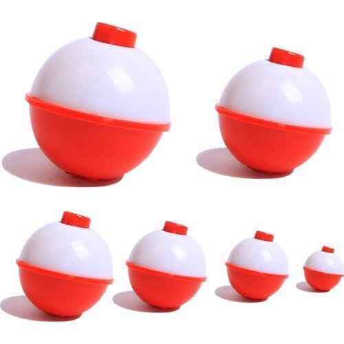 Hyaena 5pcs Fishing Float Bobbers Snap Hard Plastic Push Button Sea Fishing Round Buoy Float Bobber