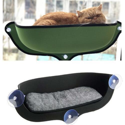 Window Mount Cat Hammock Bed With Sucker Soft Sofa Lounger Bed Comfortable Window Bed Small Pet Hanging Shelf Seat Pet Supplies