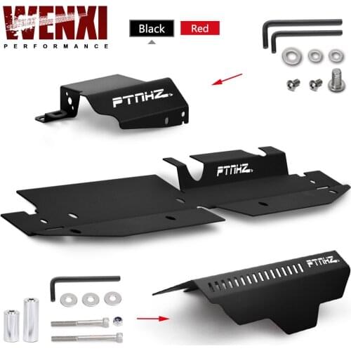 Radiator Cooling Plate Shroud & Pulley Belt Cover & Boost Control Solenoid Cover For 08-14 Subaru WRX STI