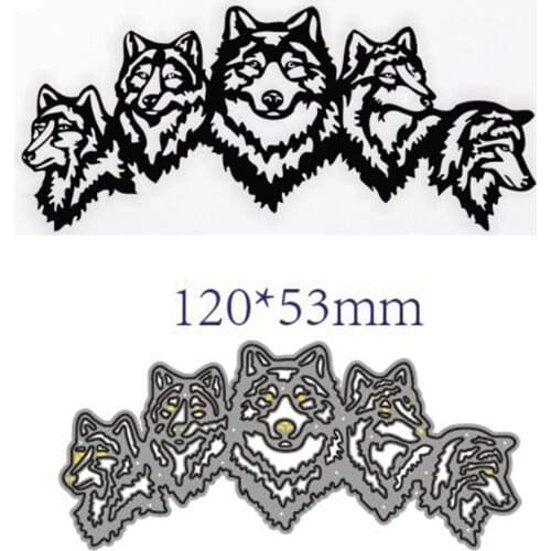 Wolf Animals Metal Cutting Die DIY for Scrapbooking Decoration Crafts
