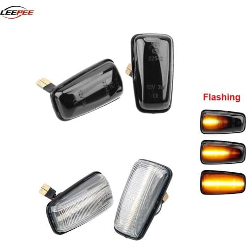 Flashing Car Turn Signal Lamps Side Marker Lights Lateral LED For Peugeot 306 106 406 806 Citroen XM ZX Break Xsara Xantia Fiat