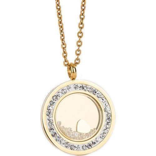 MONLA 316L Stainless Steel Crystal Pendant Jewelry fashion necklaces for women