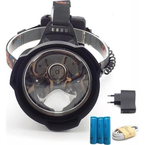 T6 frontal USB led Headlamp Lamp Flashlight New head night headlight bright light torch super 3x18650 Big size searchlight