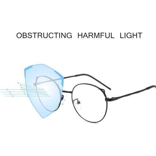 Anti Blue Light Cat Eye Glasses Frames Women Trending Brand Designer Clear Optical Spectacles Fashion Computer Eyeglasses