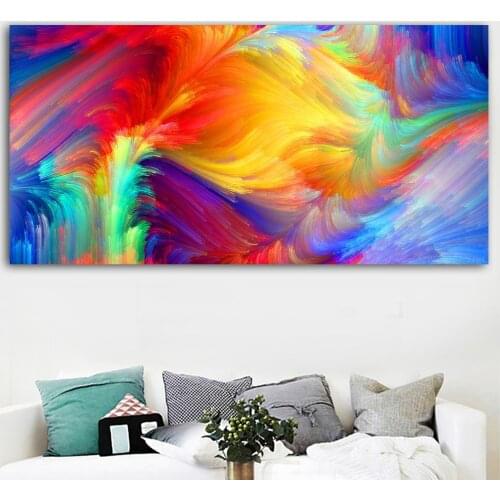 SELFLESSLY Wall Art Canvas Pictures Colorful Pattern Painting For Living Room Home Decor No Frame free shipping