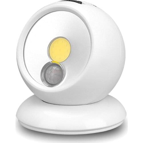 H7JB Ball LED Power Lights Ball 360 Degree Rotation Magnetic Battery Light Torch Motion Sensor Night Light Safe Touch Surface