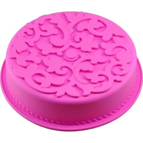 Diy Silicone Cake Mold Silicone Baking Mold Moon Cake Traditional Pattern Silicone Bakeware Large Disc E437