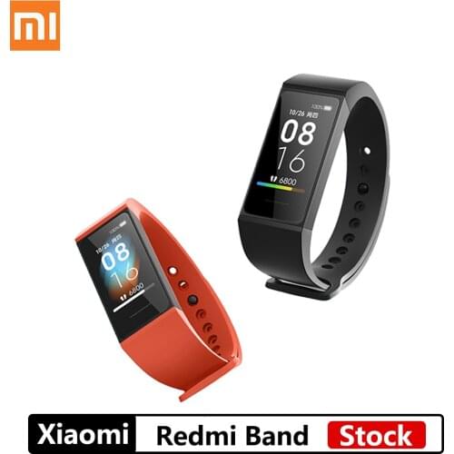 Official Xiaomi Redmi Band Smart Wristband Fitness Bracelet 1.08" Color Touch Screen Sleep Track Heart Rate Monitor MiBand