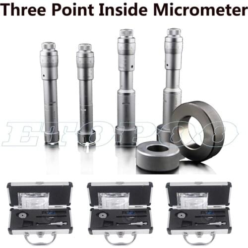 Internal Micrometers Three point inside Micrometer Measurement Tool Measuring Gauge 6-8mm 8-10mm 16-20mm 75-88mm 87-100mm