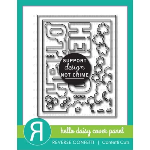 Hello Daisy Cover Panel 2021 Arrival New Metal Cutting Dies Scrapbook Diary Decoration Stencil Embossing Template DIY Greeting