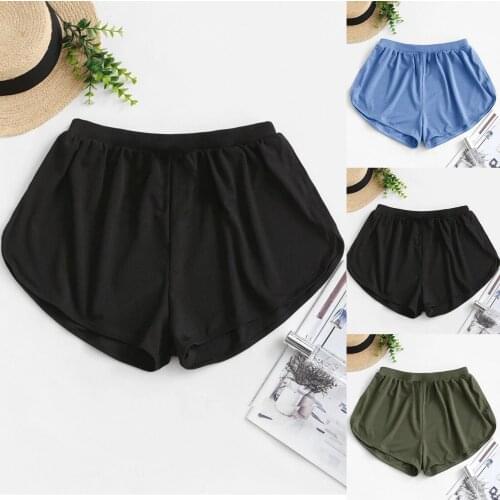 High Waisted Women Swim Pants Mujer Bikini 2021 Summer Shorts Bottom Swimsuit Swimpant Black Blue Green Swimwear Bathing Briefs