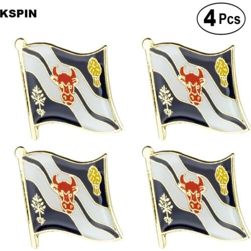 OXFORDSHIRE Lapel Pin Flag badge Brooch Pins Badges 4pcs