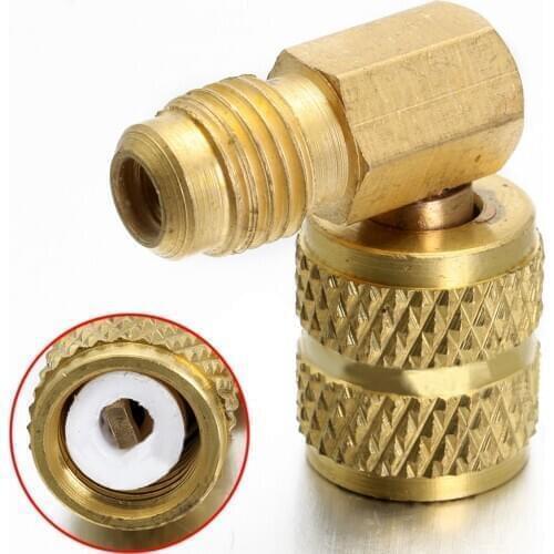 1pc Brass Auto AC Refrigeration Adapter Connector Adaptor for R410A Gauges Hose