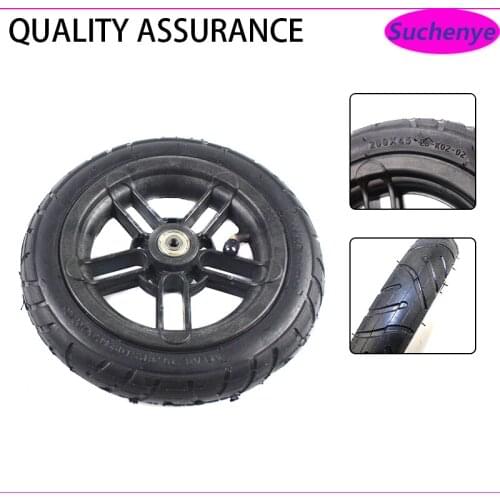 8 inch 200x45 Inflated Wheel and hub and Tube For E-twow S2 Scooter M8 M10 Pneumatic Wheel 8" Scooter Wheelchair Air Wheel
