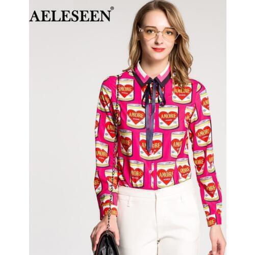 Блузки с цветами AELESEEN China At AliExpress