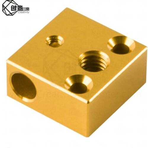 5Pcs/Lot 3d printer Parts Aluminium Heat Block Makerbot MK7 or MK8 Extruder 20*20*10MM For 3d printer Kit