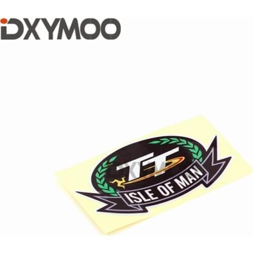 Car Stickers MOTO Racing Track Helmet Motocross Vinyl Decals Reflective for TT ISLE OF MAN Champion 11.6x6cm